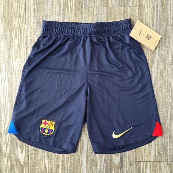 Nike FC Barcelona 23 Home Soccer Shorts Dru-Fit Navy Red Yamal Men's XS DJ7736 - Picture 1 of 11